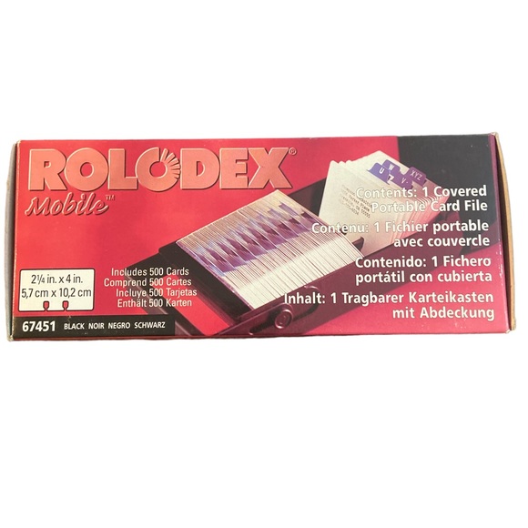🎉🎈HOST PIC🎉🎈VINTAGE NEW OLD STOCK ROLODEX MOBILE CARD FILE 🎉🎈 - Picture 4 of 7